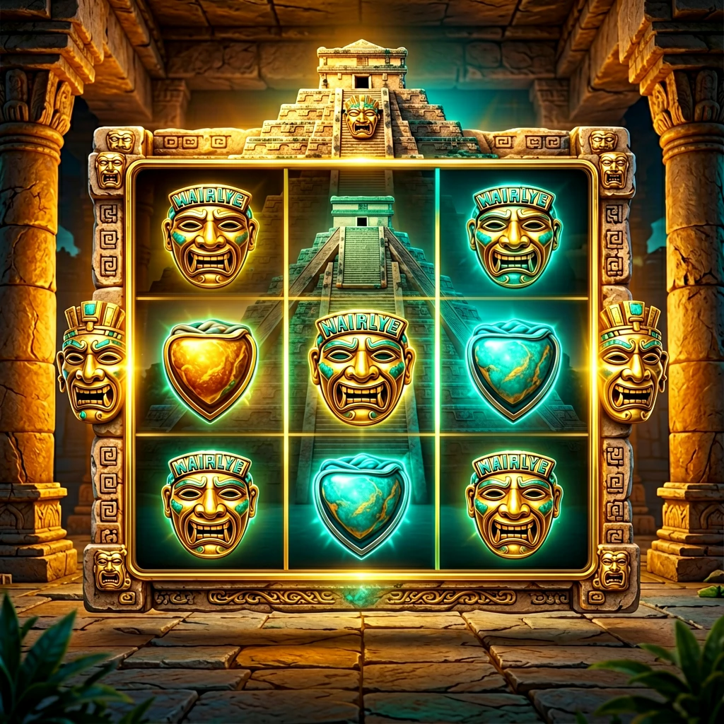 Golden Aztec Megaways ဂိမ်း သရုပ်ဖော်ပုံ - Aztec pyramid theme