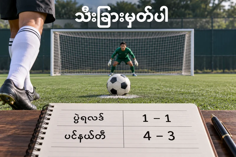 ပင်နယ်တီကန်ရန်ပြင်ဆင်ထားသော ဘောလုံးနှင့် ပွဲရလဒ်1–1၊ အဆုံးအဖြတ်4–3 စာရင်း